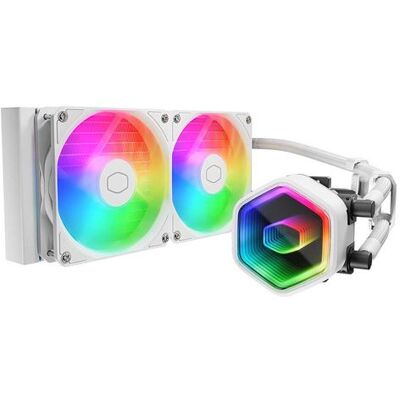 Cooler Master Waterkoelingsset CPU MasterLiquid 240 Core II ARGB Wit Cooler Master Waterkoelingsset CPU MasterLiquid 240 Core II ARGB Wit
