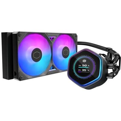 Cooler Master Waterkoelingsset CPU MasterLiquid 240 Atmos II LCD ARGB Zwart Cooler Master Waterkoelingsset CPU MasterLiquid 240 Atmos II LCD ARGB Zwart