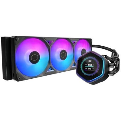 Cooler Master Waterkoelingsset MasterLiquid 360 Atmos II LCD ARGB Zwart Cooler Master Waterkoelingsset MasterLiquid 360 Atmos II LCD ARGB Zwart