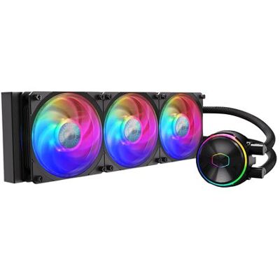 Cooler Master MasterLiquid PL360 FLUX - Vloeistofkoelsysteem processor - afmeting radiator: 360 mm - (voor: LGA1156, AM2, AM2+, AM3, LGA1155, AM3+, LGA2011, FM1, FM2, LGA1150, FM2+, LGA2011-3, LGA1151, AM4, LGA2066, TR4, LGA1200, LGA1700) - 120 mm - zwart Cooler Master MasterLiquid PL360 FLUX - Vloeistofkoelsysteem processor - afmeting radiator: 360 mm - (voor: LGA1156, AM2, AM2+, AM3, LGA1155, AM3+, LGA2011, FM1, FM2, LGA1150, FM2+, LGA2011-3, LGA1151, AM4, LGA2066, TR4, LGA1200, LGA1700) - 120 mm - zwart
