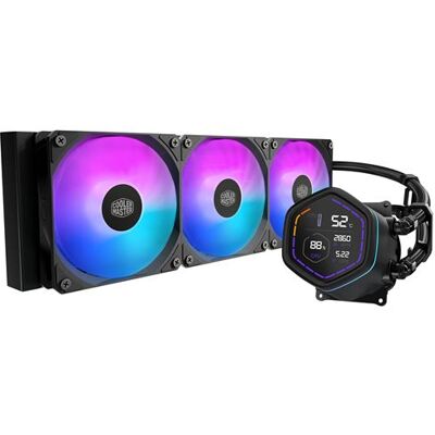 Cooler Master Waterkoelingsset MasterLiquid Core Nex Digital 360 ARGB Zwart Cooler Master Waterkoelingsset MasterLiquid Core Nex Digital 360 ARGB Zwart