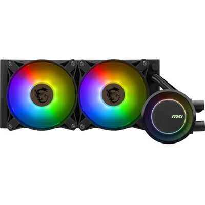 MSI MAG CORELIQUID E240 - Vloeistofkoelsysteem processor - afmeting radiator: 240 mm - (voor: LGA1156, LGA1155, LGA1150, LGA1151, AM4, LGA1200, LGA1700, AM5) - koperen basis - 120 mm MSI MAG CORELIQUID E240 - Vloeistofkoelsysteem processor - afmeting radiator: 240 mm - (voor: LGA1156, LGA1155, LGA1150, LGA1151, AM4, LGA1200, LGA1700, AM5) - koperen basis - 120 mm