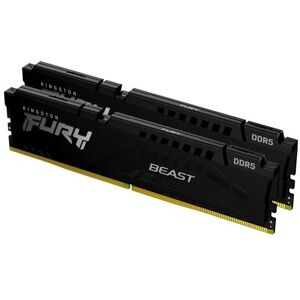Kingston FURY Beast - DDR5 - pakket - 32 GB: 2 x 16 GB - DIMM 288-PIN - 5200 MT/s / PC5-41600 - CL40 - 1.25 V - niet-gebufferd - on-die ECC - zwart Kingston FURY Beast - DDR5 - pakket - 32 GB: 2 x 16 GB - DIMM 288-PIN - 5200 MT/s / PC5-41600 - CL40 - 1.25 V - niet-gebufferd - on-die ECC - zwart