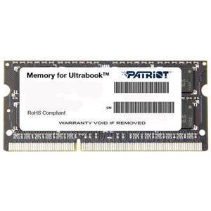 Patriot Memory for Ultrabook - DDR3L - module - 4 GB - SO DIMM 204-PIN - 1600 MT/s / PC3-12800 - CL11 - 1.35 V - niet-gebufferd - niet-ECC Patriot Memory for Ultrabook - DDR3L - module - 4 GB - SO DIMM 204-PIN - 1600 MT/s / PC3-12800 - CL11 - 1.35 V - niet-gebufferd - niet-ECC