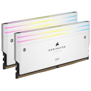CORSAIR Dominator Titanium RGB - DDR5 - pakket - 32 GB: 2 x 16 GB - DIMM 288-PIN - 6000 MHz / PC5-48000 - CL30 - 1.4 V - niet-gebufferd - wit CORSAIR Dominator Titanium RGB - DDR5 - pakket - 32 GB: 2 x 16 GB - DIMM 288-PIN - 6000 MHz / PC5-48000 - CL30 - 1.4 V - niet-gebufferd - wit