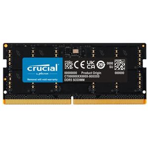 Crucial - DDR5 - module - 48 GB - SO DIMM 262-PIN - 5600 MT/s / PC5-44800 - CL46 - 1.1 V - on-die ECC - zwart Crucial - DDR5 - module - 48 GB - SO DIMM 262-PIN - 5600 MT/s / PC5-44800 - CL46 - 1.1 V - on-die ECC - zwart
