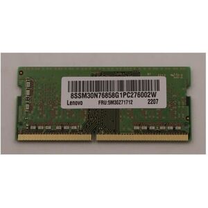 Lenovo - DDR4 - module - 8 GB - SO DIMM 260-PIN - 1600 MT/s / PC4-25600 Lenovo - DDR4 - module - 8 GB - SO DIMM 260-PIN - 1600 MT/s / PC4-25600
