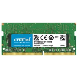 Crucial - DDR4 - module - 32 GB - SO DIMM 260-PIN - 3200 MT/s / PC4-25600 - CL22 - 1.2 V - niet-gebufferd - niet-ECC Crucial - DDR4 - module - 32 GB - SO DIMM 260-PIN - 3200 MT/s / PC4-25600 - CL22 - 1.2 V - niet-gebufferd - niet-ECC