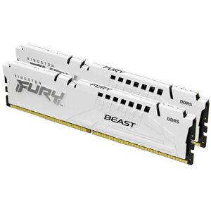 Kingston FURY Beast - DDR5 - pakket - 32 GB: 2 x 16 GB - DIMM 288-PIN - 5600 MT/s / PC5-44800 - CL36 - 1.25 V - niet-gebufferd - on-die ECC - wit Kingston FURY Beast - DDR5 - pakket - 32 GB: 2 x 16 GB - DIMM 288-PIN - 5600 MT/s / PC5-44800 - CL36 - 1.25 V - niet-gebufferd - on-die ECC - wit