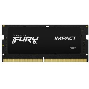 Kingston FURY Impact - DDR5 - pakket - 32 GB: 2 x 16 GB - SO DIMM 262-PIN - 6400 MT/s / PC5-51200 - CL38 - 1.35 V - on-die ECC Kingston FURY Impact - DDR5 - pakket - 32 GB: 2 x 16 GB - SO DIMM 262-PIN - 6400 MT/s / PC5-51200 - CL38 - 1.35 V - on-die ECC