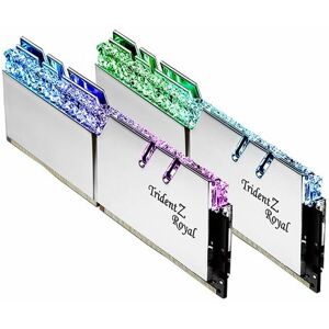 G.Skill Trident Z Royal Series - DDR4 - pakket - 32 GB: 2 x 16 GB - DIMM 288-PIN - 3200 MHz / PC4-25600 - CL16 - 1.35 V - niet-gebufferd - niet-ECC - zilver G.Skill Trident Z Royal Series - DDR4 - pakket - 32 GB: 2 x 16 GB - DIMM 288-PIN - 3200 MHz / PC4-25600 - CL16 - 1.35 V - niet-gebufferd - niet-ECC - zilver