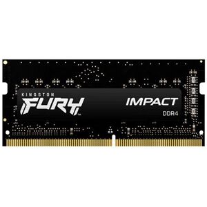 Kingston FURY Impact - DDR4 - pakket - 32 GB: 2 x 16 GB - SO DIMM 260-PIN - 3200 MT/s / PC4-25600 - CL20 - 1.2 V - niet-gebufferd - niet-ECC - zwart Kingston FURY Impact - DDR4 - pakket - 32 GB: 2 x 16 GB - SO DIMM 260-PIN - 3200 MT/s / PC4-25600 - CL20 - 1.2 V - niet-gebufferd - niet-ECC - zwart