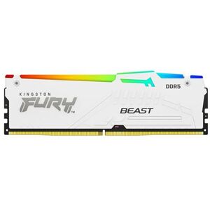 Kingston FURY Beast RGB - DDR5 - pakket - 32 GB: 2 x 16 GB - DIMM 288-PIN - 5600 MT/s / PC5-44800 - CL36 - 1.25 V - niet-gebufferd - on-die ECC - wit Kingston FURY Beast RGB - DDR5 - pakket - 32 GB: 2 x 16 GB - DIMM 288-PIN - 5600 MT/s / PC5-44800 - CL36 - 1.25 V - niet-gebufferd - on-die ECC - wit