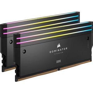 CORSAIR Dominator Titanium RGB - DDR5 - pakket - 48 GB: 2 x 24 GB - DIMM 288-PIN - 7200 MHz / PC5-57600 - CL36 - niet-gebufferd - zwart CORSAIR Dominator Titanium RGB - DDR5 - pakket - 48 GB: 2 x 24 GB - DIMM 288-PIN - 7200 MHz / PC5-57600 - CL36 - niet-gebufferd - zwart