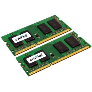 Crucial - DDR3 - pakket - 16 GB: 2 x 8 GB - SO DIMM 204-PIN - 1866 MHz / PC3-14900 - CL13 - 1.35 V - niet-gebufferd - niet-ECC Crucial - DDR3 - pakket - 16 GB: 2 x 8 GB - SO DIMM 204-PIN - 1866 MHz / PC3-14900 - CL13 - 1.35 V - niet-gebufferd - niet-ECC