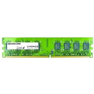 2-Power - DDR2 - module - 2 GB - DIMM 240-pins - 800 MHz / PC2-6400 - CL6 - niet-gebufferd - niet-ECC 2-Power - DDR2 - module - 2 GB - DIMM 240-pins - 800 MHz / PC2-6400 - CL6 - niet-gebufferd - niet-ECC