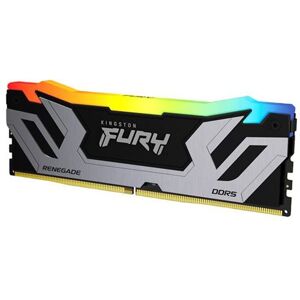 Kingston FURY Renegade RGB - DDR5 - module - 24 GB - DIMM 288-PIN - 4200 MHz / PC5-67200 - CL40 - 1.45 V - niet-gebufferd - on-die ECC - zwart en zilver Kingston FURY Renegade RGB - DDR5 - module - 24 GB - DIMM 288-PIN - 4200 MHz / PC5-67200 - CL40 - 1.45 V - niet-gebufferd - on-die ECC - zwart en zilver