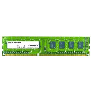 2-Power - DDR3 - module - 2 GB - DIMM 240-pins - 1600 MHz / PC3-12800 - CL11 - niet-gebufferd - niet-ECC 2-Power - DDR3 - module - 2 GB - DIMM 240-pins - 1600 MHz / PC3-12800 - CL11 - niet-gebufferd - niet-ECC