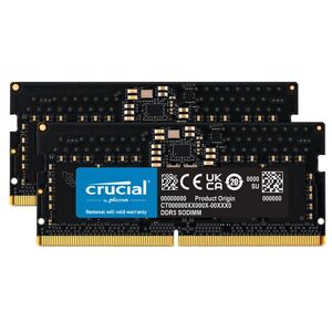 Crucial - DDR5 - pakket - 32 GB: 2 x 16 GB - SO DIMM 262-PIN - 4800 MT/s / PC5-38400 - CL40 - 1.1 V - niet-gebufferd - niet-ECC Crucial - DDR5 - pakket - 32 GB: 2 x 16 GB - SO DIMM 262-PIN - 4800 MT/s / PC5-38400 - CL40 - 1.1 V - niet-gebufferd - niet-ECC