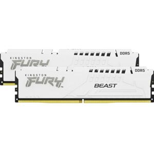 Kingston FURY Beast - DDR5 - pakket - 64 GB: 2 x 32 GB - DIMM 288-PIN - 5600 MT/s / PC5-44800 - CL40 - 1.25 V - niet-gebufferd - on-die ECC - wit Kingston FURY Beast - DDR5 - pakket - 64 GB: 2 x 32 GB - DIMM 288-PIN - 5600 MT/s / PC5-44800 - CL40 - 1.25 V - niet-gebufferd - on-die ECC - wit