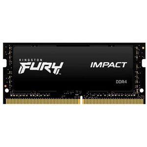 Kingston FURY Impact - DDR4 - module - 16 GB - SO DIMM 260-PIN - 3200 MHz / PC4-25600 - CL20 - 1.2 V - niet-gebufferd - niet-ECC - zwart Kingston FURY Impact - DDR4 - module - 16 GB - SO DIMM 260-PIN - 3200 MHz / PC4-25600 - CL20 - 1.2 V - niet-gebufferd - niet-ECC - zwart