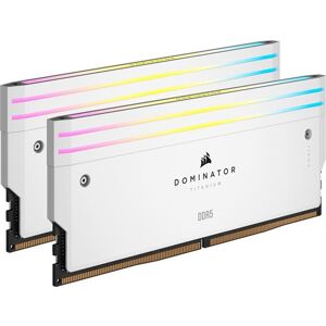 CORSAIR Dominator Titanium RGB - DDR5 - pakket - 32 GB: 2 x 16 GB - DIMM 288-PIN - 7000 MHz / PC5-56000 - CL34 - 1.45 V - niet-gebufferd - wit CORSAIR Dominator Titanium RGB - DDR5 - pakket - 32 GB: 2 x 16 GB - DIMM 288-PIN - 7000 MHz / PC5-56000 - CL34 - 1.45 V - niet-gebufferd - wit