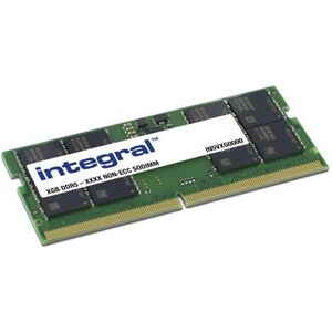 Integral - DDR5 - module - 8 GB - SO DIMM 262-PIN - 4800 MHz / PC5-38400 - CL40 - 1.1 V - niet-gebufferd - niet-ECC Integral - DDR5 - module - 8 GB - SO DIMM 262-PIN - 4800 MHz / PC5-38400 - CL40 - 1.1 V - niet-gebufferd - niet-ECC