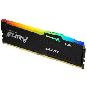 Kingston FURY Beast RGB - DDR5 - module - 32 GB - DIMM 288-PIN - 6400 MHz / PC5-51200 - CL32 - 1.4 V - niet-gebufferd - on-die ECC - zwart Kingston FURY Beast RGB - DDR5 - module - 32 GB - DIMM 288-PIN - 6400 MHz / PC5-51200 - CL32 - 1.4 V - niet-gebufferd - on-die ECC - zwart