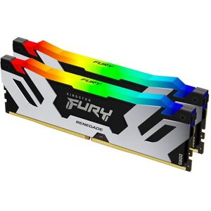 Kingston FURY Renegade RGB - DDR5 - pakket - 96 GB: 2 x 48 GB - DIMM 288-PIN - 6400 MT/s / PC5-51200 - CL32 - 1.4 V - niet-gebufferd - on-die ECC - zwart en zilver Kingston FURY Renegade RGB - DDR5 - pakket - 96 GB: 2 x 48 GB - DIMM 288-PIN - 6400 MT/s / PC5-51200 - CL32 - 1.4 V - niet-gebufferd - on-die ECC - zwart en zilver