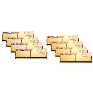 G.Skill Trident Z Royal Series - DDR4 - pakket - 64 GB: 4 x 16 GB - DIMM 288-PIN - 3200 MHz / PC4-25600 - CL16 - 1.35 V - niet-gebufferd - niet-ECC - goud G.Skill Trident Z Royal Series - DDR4 - pakket - 64 GB: 4 x 16 GB - DIMM 288-PIN - 3200 MHz / PC4-25600 - CL16 - 1.35 V - niet-gebufferd - niet-ECC - goud