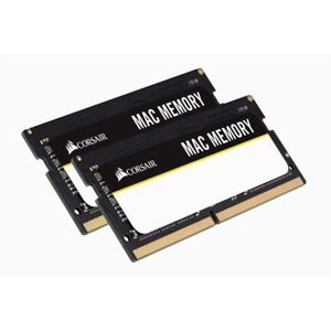 CORSAIR Mac Memory - DDR4 - pakket - 32 GB: 2 x 16 GB - SO DIMM 260-PIN - 2666 MHz / PC4-21300 - CL18 - 1.2 V - niet-gebufferd - niet-ECC CORSAIR Mac Memory - DDR4 - pakket - 32 GB: 2 x 16 GB - SO DIMM 260-PIN - 2666 MHz / PC4-21300 - CL18 - 1.2 V - niet-gebufferd - niet-ECC