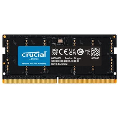 Crucial - DDR5 - module - 32 GB - SO DIMM 262-PIN - 4800 MT/s / PC5-38400 - CL40 - 1.1 V - niet-gebufferd - niet-ECC Crucial - DDR5 - module - 32 GB - SO DIMM 262-PIN - 4800 MT/s / PC5-38400 - CL40 - 1.1 V - niet-gebufferd - niet-ECC