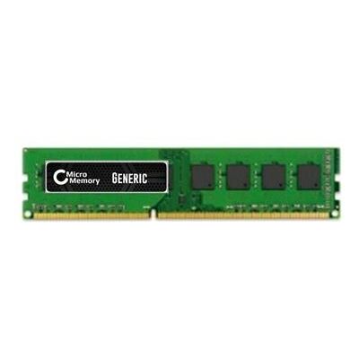MicroMemory CoreParts - DDR3L - module - 8 GB - DIMM 240-pins - 1600 MHz / PC3L-12800 - 1.35 V - niet-gebufferd - ECC - voor Dell PowerEdge C6220, M620, R620, R715, R720, T20, T620; Precision R7610, T7600, T7610 MicroMemory CoreParts - DDR3L - module - 8 GB - DIMM 240-pins - 1600 MHz / PC3L-12800 - 1.35 V - niet-gebufferd - ECC - voor Dell PowerEdge C6220, M620, R620, R715, R720, T20, T620; Precision R7610, T7600, T7610