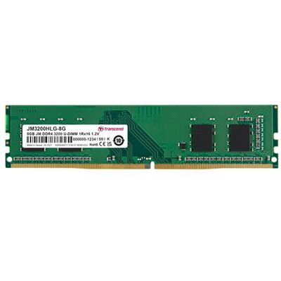 Transcend JetRAM - DDR4 - module - 8 GB - DIMM 288-PIN - 3200 MHz / PC4-25600 - CL22 - 1.2 V - niet-gebufferd - niet-ECC Transcend JetRAM - DDR4 - module - 8 GB - DIMM 288-PIN - 3200 MHz / PC4-25600 - CL22 - 1.2 V - niet-gebufferd - niet-ECC