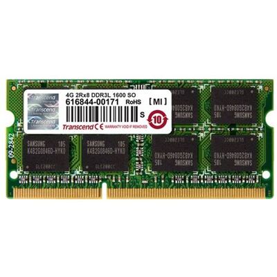 Transcend information Transcend - DDR3L - module - 4 GB - SO DIMM 204-PIN - 1600 MHz / PC3L-12800 - CL11 - 1.35 / 1.5 V - niet-gebufferd - niet-ECC - voor HP EliteBook 840 G1 Notebook Transcend information Transcend - DDR3L - module - 4 GB - SO DIMM 204-PIN - 1600 MHz / PC3L-12800 - CL11 - 1.35 / 1.5 V - niet-gebufferd - niet-ECC - voor HP EliteBook 840 G1 Notebook