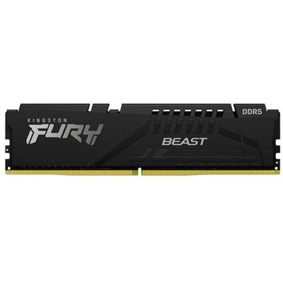 Kingston FURY Beast - DDR5 - module - 32 GB - DIMM 288-PIN - 6400 MHz / PC5-51200 - CL32 - 1.4 V - niet-gebufferd - on-die ECC - zwart Kingston FURY Beast - DDR5 - module - 32 GB - DIMM 288-PIN - 6400 MHz / PC5-51200 - CL32 - 1.4 V - niet-gebufferd - on-die ECC - zwart