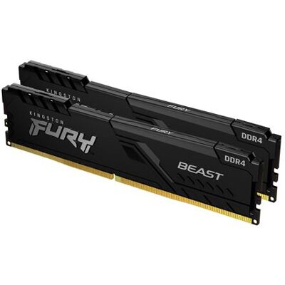 Kingston Fury Beast - Ddr4 - Pakket - 16 Gb: 2 X 8 Gb - Dimm 288-pin - 3600 Mt/s / Pc4-28800 - Cl17 - 1.35 V - Niet-gebufferd - Niet-ecc - Zwart Kingston Fury Beast - Ddr4 - Pakket - 16 Gb: 2 X 8 Gb - Dimm 288-pin - 3600 Mt/s / Pc4-28800 - Cl17 - 1.35 V - Niet-gebufferd - Niet-ecc - Zwart
