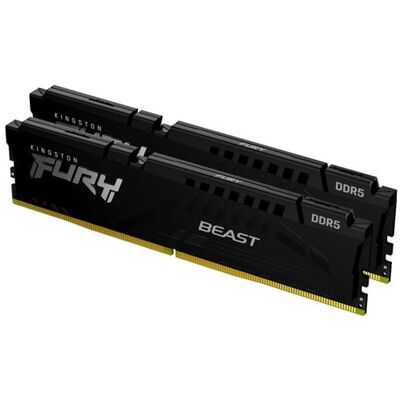 Kingston Fury Beast - Ddr5 - Pakket - 64 Gb: 2 X 32 Gb - Dimm 288-pin - 6000 Mt/s / Pc5-48000 - Cl36 - 1.35 V - Niet-gebufferd - On-die Ecc Kingston Fury Beast - Ddr5 - Pakket - 64 Gb: 2 X 32 Gb - Dimm 288-pin - 6000 Mt/s / Pc5-48000 - Cl36 - 1.35 V - Niet-gebufferd - On-die Ecc