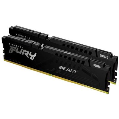 Kingston FURY Beast - DDR5 - pakket - 64 GB: 2 x 32 GB - DIMM 288-PIN - 6000 MT/s / PC5-48000 - CL30 - 1.4 V - niet-gebufferd - on-die ECC - zwart Kingston FURY Beast - DDR5 - pakket - 64 GB: 2 x 32 GB - DIMM 288-PIN - 6000 MT/s / PC5-48000 - CL30 - 1.4 V - niet-gebufferd - on-die ECC - zwart