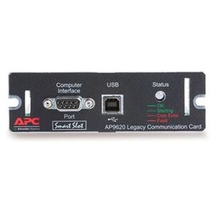 APC Legacy Communications SmartSlot Card - Adapter voor beheer op afstand - SmartSlot - USB, serieel - zwart - voor Smart-UPS 1000, 750; Smart-UPS RT 10000VA, 3000, 5000; Smart-UPS X 1000, 1500 APC Legacy Communications SmartSlot Card - Adapter voor beheer op afstand - SmartSlot - USB, serieel - zwart - voor Smart-UPS 1000, 750; Smart-UPS RT 10000VA, 3000, 5000; Smart-UPS X 1000, 1500