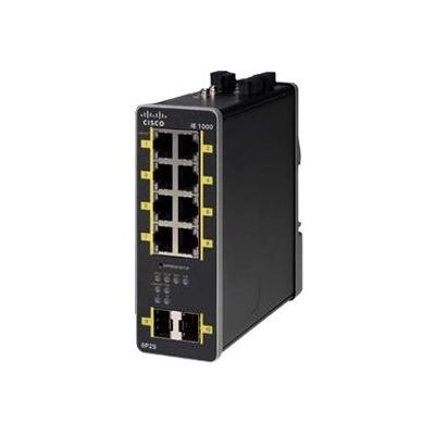 Cisco Systems Cisco Industrial Ethernet 1000 Series - Switch - Beheerd - 8 x 10/100/1000 (PoE+) + 2 x 1000Base-X SFP (uplink) - monteerbaar op DIN-rails - PoE+ - Gelijkstroom Cisco Systems Cisco Industrial Ethernet 1000 Series - Switch - Beheerd - 8 x 10/100/1000 (PoE+) + 2 x 1000Base-X SFP (uplink) - monteerbaar op DIN-rails - PoE+ - Gelijkstroom