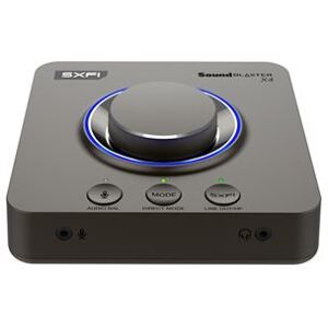 Creative Sound Blaster X4 - Geluidskaart - 24-bits - 192 kHz - 114 dB SNR (Signal-To-Noise Ratio, signaal-ruis verhouding) - stereo - USB-C Creative Sound Blaster X4 - Geluidskaart - 24-bits - 192 kHz - 114 dB SNR (Signal-To-Noise Ratio, signaal-ruis verhouding) - stereo - USB-C