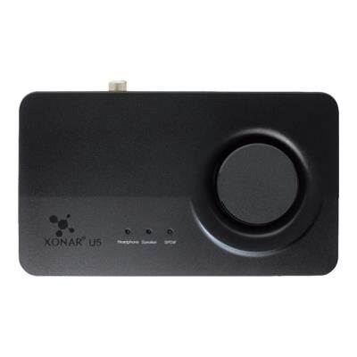 ASUSTeK COMPUTER ASUS Xonar U5 - Geluidskaart - 24-bits - 192 kHz - 104 dB SNR (Signal-To-Noise Ratio, signaal-ruis verhouding) - 5.1 - USB - CM6631A ASUSTeK COMPUTER ASUS Xonar U5 - Geluidskaart - 24-bits - 192 kHz - 104 dB SNR (Signal-To-Noise Ratio, signaal-ruis verhouding) - 5.1 - USB - CM6631A