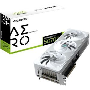 Gigabyte Grafische kaart nVidia GeForce RTX™ 5070 Ti AERO OC 16G Wit Gigabyte Grafische kaart nVidia GeForce RTX™ 5070 Ti AERO OC 16G Wit