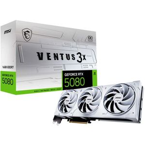 GeForce MSI RTX 5080 Ventus 3X OC WHITE 16GB DLSS 4 GeForce MSI RTX 5080 Ventus 3X OC WHITE 16GB DLSS 4
