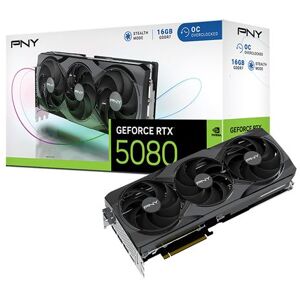 PNY GeForce RTX 5080 OC - Grafische kaart - GeForce RTX 5080 - 16 GB GDDR7 - PCIe 5.0 x16 - 3 x DisplayPort, HDMI PNY GeForce RTX 5080 OC - Grafische kaart - GeForce RTX 5080 - 16 GB GDDR7 - PCIe 5.0 x16 - 3 x DisplayPort, HDMI