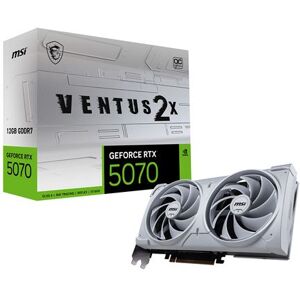 MSI Grafische kaart nVidia GeForce RTX 5070 12G VENTUS 2X OC Wit MSI Grafische kaart nVidia GeForce RTX 5070 12G VENTUS 2X OC Wit