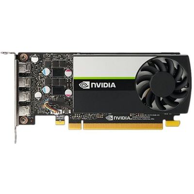 NVIDIA T1000 - Grafische kaart - T1000 - 4 GB GDDR6 - PCIe 3.0 x16 laag profiel - 4 x Mini DisplayPort NVIDIA T1000 - Grafische kaart - T1000 - 4 GB GDDR6 - PCIe 3.0 x16 laag profiel - 4 x Mini DisplayPort
