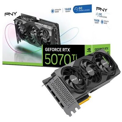 PNY GeForce RTX 5070 Ti OC - Grafische kaart - GeForce RTX 5070 Ti - 16 GB GDDR7 - PCIe 5.0 x16 - 3 x DisplayPort, HDMI PNY GeForce RTX 5070 Ti OC - Grafische kaart - GeForce RTX 5070 Ti - 16 GB GDDR7 - PCIe 5.0 x16 - 3 x DisplayPort, HDMI