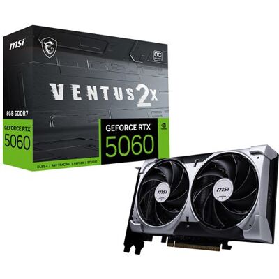 GeForce MSI RTX 5060 8GB VENTUS 2X OC GDDR7 DLSS4 GeForce MSI RTX 5060 8GB VENTUS 2X OC GDDR7 DLSS4